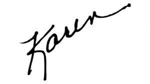 Karen's signature